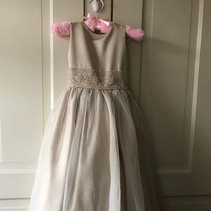 Us Angles Flower Girl Dress Champagne
